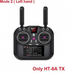 Szín: Mode2 csak TX - Hotrc HT-8A 2.4G 8CH FHSS GFSK adó távirányító SBUS vevő modell repülőgép drone autós hajóhoz