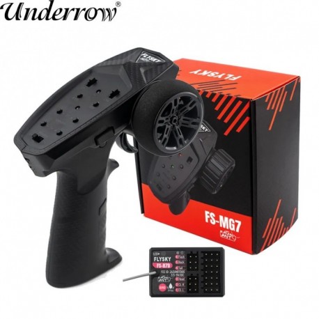 Szín: Csak R7D vevő - FLYSKY FS-MG7 2.4G 7CH ANT RC autós csónak távirányító FS-R7D vevő távadóval RC autós