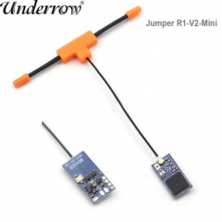 Szín: 2db - Jumper R1 V2 Mini 2.4GHz 16CH vevő kompatibilis FrSky D16 XM RXSR SBUS Jumper T-Lite T18 T16 T12 T8SG Tartozékok