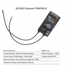 Szín: MC9002 - MicroZone MC6RE vevő MC7RB MC9002 MINi M-SBUS vevő 6CH MC8RE 8CH MC6C MC8B Vezérlő Adó RC Repülőgép