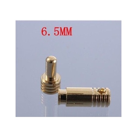 Szín: 6,5 mm - 20db/tétel 2,0mm 3,0mm 3,5mm 4,0mm 5,5mm 6,0mm 8,0mm Gold Bullet Banana dugó Csatlakozó ESC Lipo RC