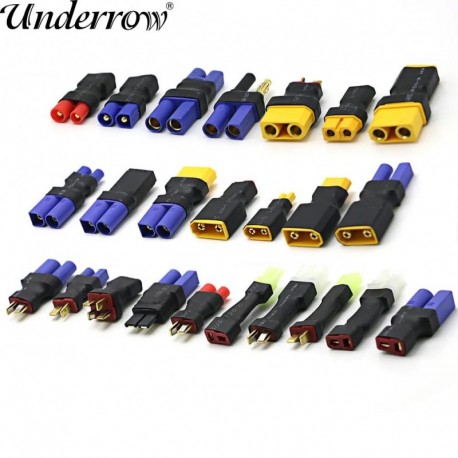 Szín: XT60-M - 2x XT60-F - Adapter XT30 XT60 XT90 Traxxas T dugó Deans EC5 EC3 dugó-dugó HXT 4MM csatlakozók dugó RC Lipo