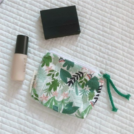 Szín: 13 - Női rúzs smink tok Kis kozmetikai sminktáska mini pamut virágos rendezőtáskák gyerekeknek lányok