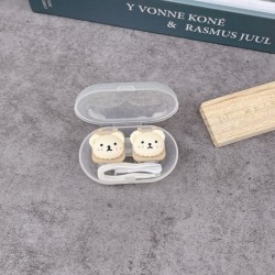 Szín: 9 - Rajzfilm Animal Bear kontaktlencse tok női aranyos rajzfilm színes konténer hordozható utazási szett