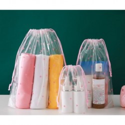 Szín: 3 - 1 db utazási hordozható vízálló szépség tok piperetáskák átlátszó húzózsinór kozmetikai táska lány