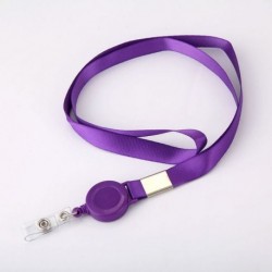 Szín: Sötétlila - Munkajelvény zsinór igazolványtartók Üzleti hitelkártya tartó nyakpánt zsinór Behúzható