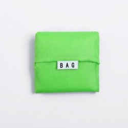 Szín: zöld - Egyszínű összecsukható bevásárlótáska Eco újrafelhasználható tote Oxford Fabric Alkalmi nagy