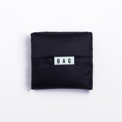 Fekete szín - Egyszínű összecsukható bevásárlótáska Eco újrafelhasználható tote Oxford Fabric Alkalmi nagy