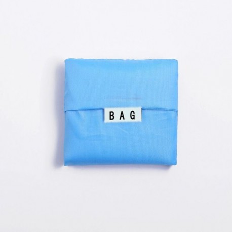 Szín: világoskék - Egyszínű összecsukható bevásárlótáska Eco újrafelhasználható tote Oxford Fabric Alkalmi nagy