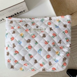 Szín: NO.1 - Fashion Sweet virágos kozmetikai táska Hordozható sminktároló táska Utazási pipereszett sminktáska