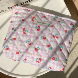 Szín: NO.4 - Fashion Sweet virágos kozmetikai táska Hordozható sminktároló táska Utazási pipereszett sminktáska