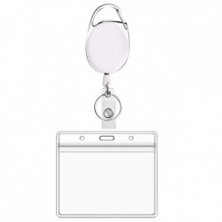 Fehér szín - Behúzható jelvénytartók Orvosnővér jelvénytekercsek Clip Kulcstartó Személyi igazolványtartó