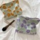 Szín: rózsaszín - Női utazó kozmetikai tasak táska nagy kapacitású sminktároló táskák divat dombornyomott virágok