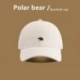 Szín: bézs fehér-54-59cm - Baseball sapka nőknek Férfi Hímzés Jegesmedve Hip Hop Snapback sapkák Pamut szörf
