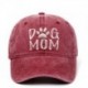 Szín: kávé - Hímzés KUTYA MOM divatos sapka sapka pamut mosott puha sport baseball sapkák pár Snapback hip hop apa