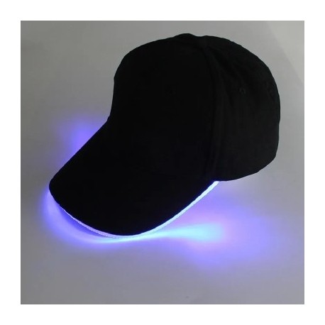 Szín: White Hat-Multi - Divat villogó baseballsapka, állítható LED-es fényű hip-hop világító sapka KTY bárparti sport