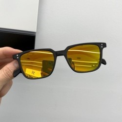 Lencsék színe: fekete-sárga - KLASSNUM Vintage kis négyzet alakú napszemüvegek női férfiak luxus márka tervező divat