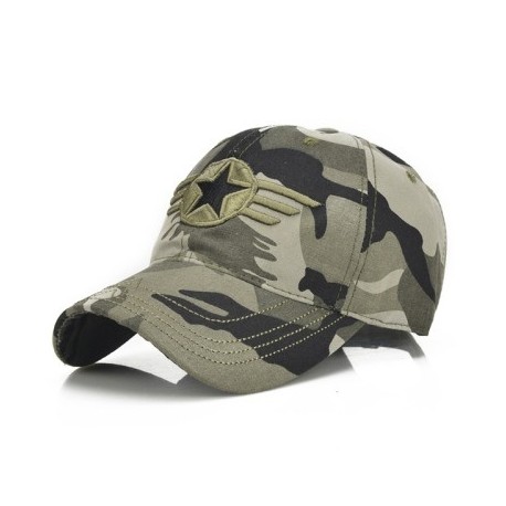 Szín: terepszínű-56-60cm - Nyári hálós férfi baseballsapka, hímzés, légáteresztő pamut Snapback taktikai napsapka