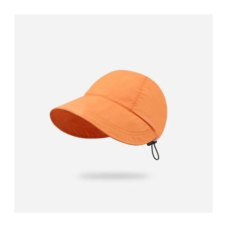 Szín: narancs - Hordozható, összecsukható széles karimájú napozósapka nyári, gyorsan száradó, lélegző