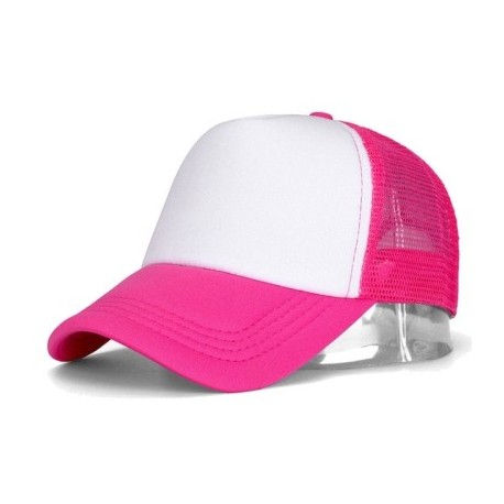 Szín: Rose Red White - Nyári hálós golf baseball sapka férfi női légáteresztő kültéri horgász kamionos apa sapka