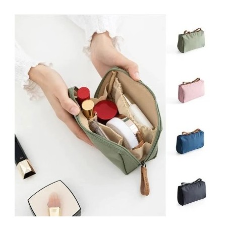 Szín: rózsaszín - Mini kozmetikai táska női piperecikkeknek szervező kültéri utazáshoz hordozható vízálló