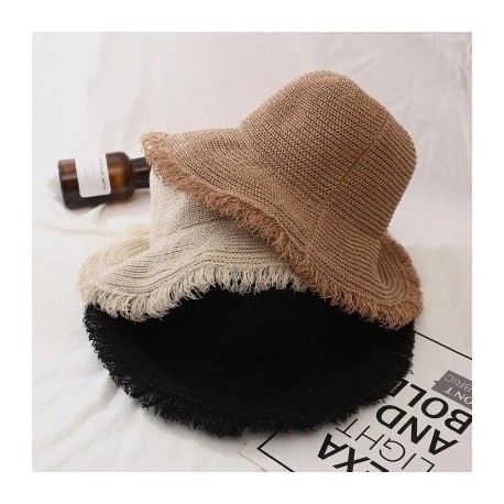 Szín: barna - Nyári női panamai kalapok lányok széles, nagy karimájú hajlékony tengerparti UV-sugárzás elleni