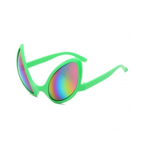 Lencsék színe: Zöld Színes - Új Alien szemüvegek Vicces ünnepi parti napszemüvegek Halloween felnőtteknek gyerek party