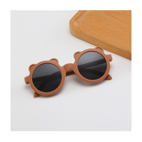 A lencsék színe: kávé - KLASSNUM Összecsukható napszemüvegek Gyerekek Aranyos Medve Kerek Szemüveg fiúknak Lányoknak