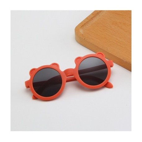 Lencsék színe: narancs - KLASSNUM Összecsukható napszemüvegek Gyermekek Aranyos Medve Kerek Szemüvegek Fiúknak Lányoknak
