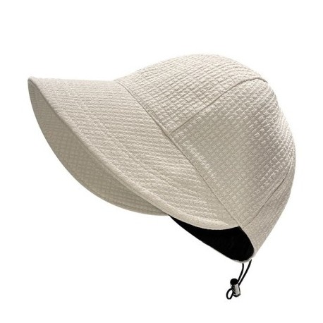 Szín: Khaki - Nyári napsapka összecsukható széles karimájú női vödörsapka lány UV védelem állítható kültéri