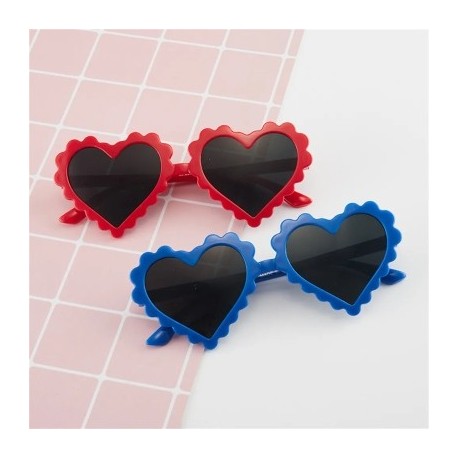 Lencsék színe: piros - Gyermekek Szeretik Napszemüvegek Retro Aranyos Rózsaszín Rajzfilm Napszemüveg Keret Napernyő Fiúk