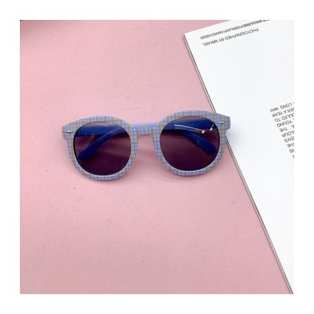 A lencsék színe: kék - KLASSNUM Kids Kerek Napszemüvegek Márkatervező Gyermekek Aranyos Napszemüvegek Vintage Outdoor