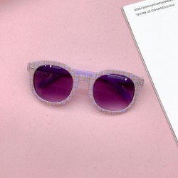 Lencsék színe: lila - KLASSNUM Kids Kerek Napszemüvegek Márkatervező Gyermekek Aranyos Napszemüvegek Vintage Outdoor