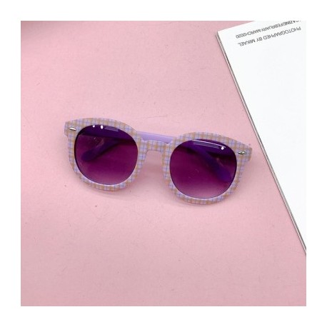 Lencsék színe: lila - KLASSNUM Kids Kerek Napszemüvegek Márkatervező Gyermekek Aranyos Napszemüvegek Vintage Outdoor
