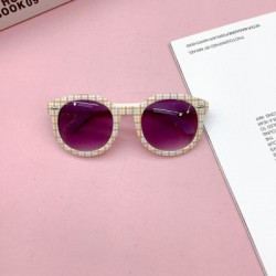 Lencsék színe: fehér - KLASSNUM Kids Kerek Napszemüvegek Márkatervező Gyermekek Aranyos Napszemüvegek Vintage Outdoor