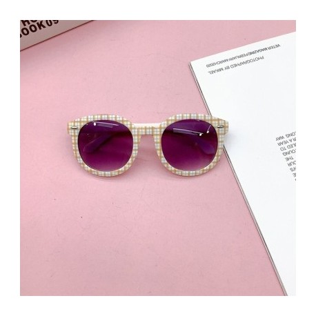 Lencsék színe: fehér - KLASSNUM Kids Kerek Napszemüvegek Márkatervező Gyermekek Aranyos Napszemüvegek Vintage Outdoor