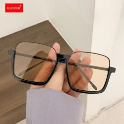 Lencsék színe: narancs - Túlméretes napszemüvegek női 2023 retro négyzet alakú félkeretes négyzet alakú