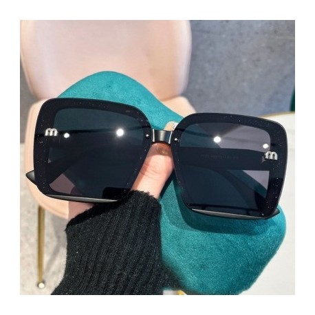 A lencsék színe: A - 2023-as Luxus Designer Túlméretes szögletes napszemüvegek Női Divatos Vintage Vezetős