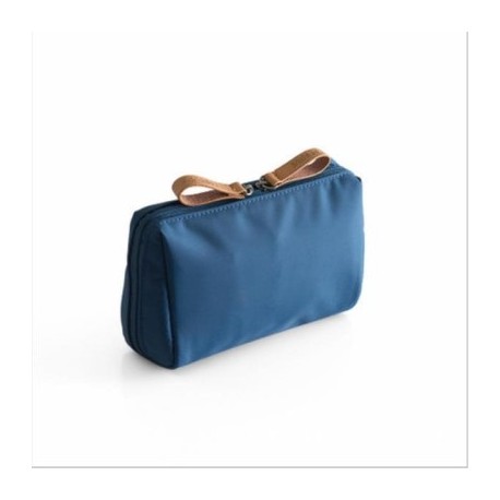 Szín: kék - Női sminktáska utazó hordozható mini kozmetikai piperecikkek Hajtűk Tároló rendszerező Vízálló smink