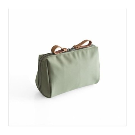 Szín: zöld - Női sminktáska utazó hordozható mini kozmetikai piperecikkek Hajtűk Tároló rendszerező Vízálló smink