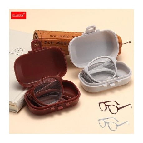 Keret színe: borvörös - Könnyű olvasószemüvegek férfi női dioptria  1,0- 4,0 összehajtható presbyopiás szemüveg