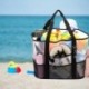 Szín: 1 - Outdoor Beach Tote Bag Utazási Kozmetikai Fürdőruha Hálós Tároló Szervező Papucs Ruházat Törölköző