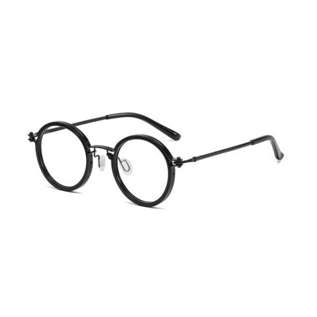 Keret színe: fekete-250 - Retro olvasószemüvegek Férfi Intelligens Zoom Szemüveg Kerek Keret Presbyopia Szemüvegek Üzleti