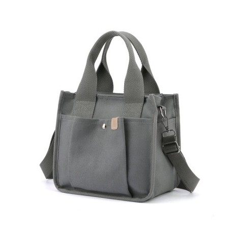 Szín: Szürke - Csomagtartók Táskák Női Nagy kapacitású Kézitáskák Japán vászon Egy vállas Messenger Bag Több