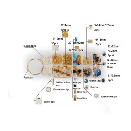 Sz__n_-k__k---1-szett-_10-p__r-f__lbeval__-k__sz__thet___-DIY-Beads-Charm-__kszerlelet-doboz-k__szlet-f__lbeval__-k__sz__t__shez