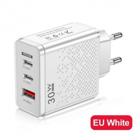 Dug__-t__pusa_-EU-feh__r---OLAF-USB-30W-QC-3.0-gyorst__lt__-Dual-Type-C-portos-hordozhat__-adapter-iPhone-14-13-12-11-IPad
