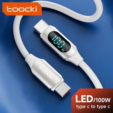 Feh__r-sz__n---Toocki-100-W-USB-C---C-t__pus__-k__bel-5A-PD-gyorst__lt__-C-t__pus__-LED-kijelz__-k__bel-Macbookhoz-Xiaomi-Huawei