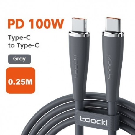 Sz__n_-100W-C--C-0_25m-Sz__rke---Toocki-100-W-USB-C---USB-Type-C-k__bel-7A-gyorst__lt__-PD-k__bel-Huawei-Xiaomi-12-POCO-F5